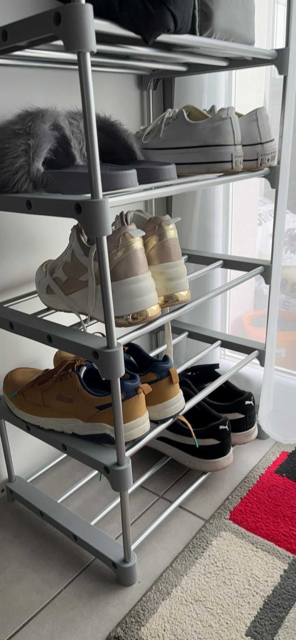 Organizer pudełka przechowywanie 5 poziomów 90 cm