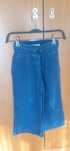 Calças bombazine azul Zara wide leg 8 anos