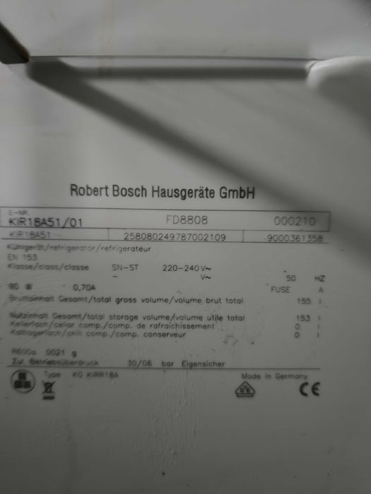 Lodówka do Zabudowy Bosch