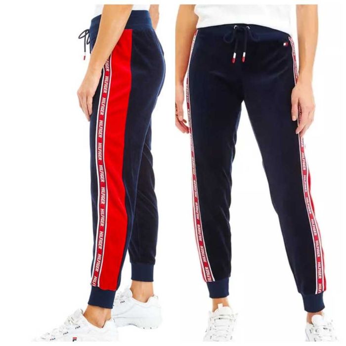Велюровые штаны джоггеры Tommy Hilfiger Томми Хилфигер