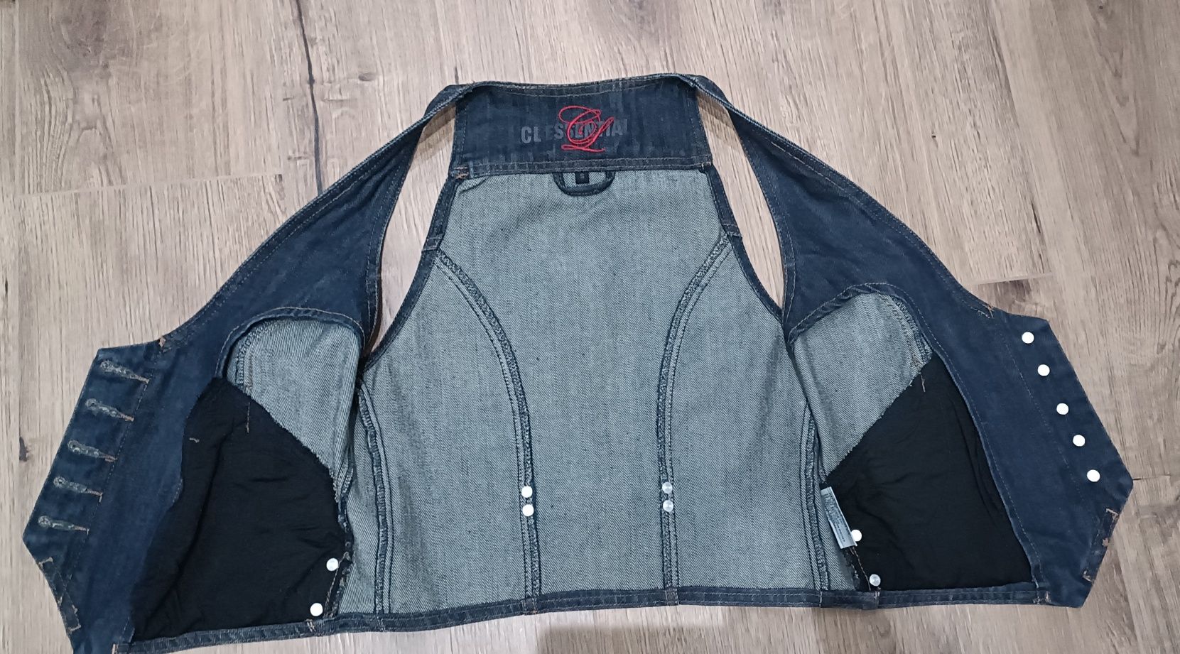 Kamizelka damska jeans r. S