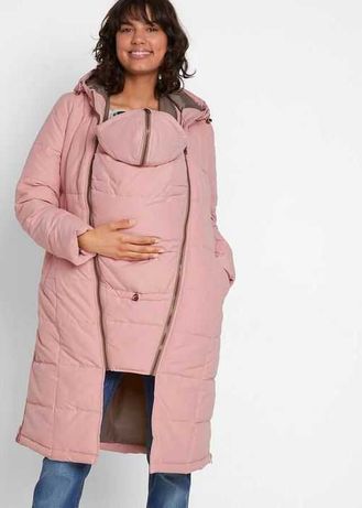 Płaszcz ciążowy z wstawką na nosidełko niemowlęce, NOWE 40 BONPRIX