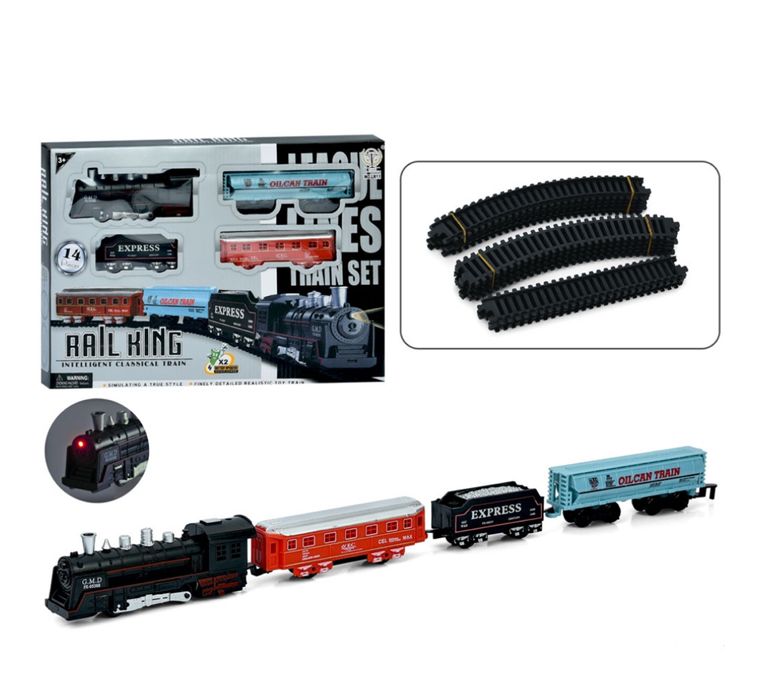 Іграшкова залізниця(дорога) з трьома вагонами