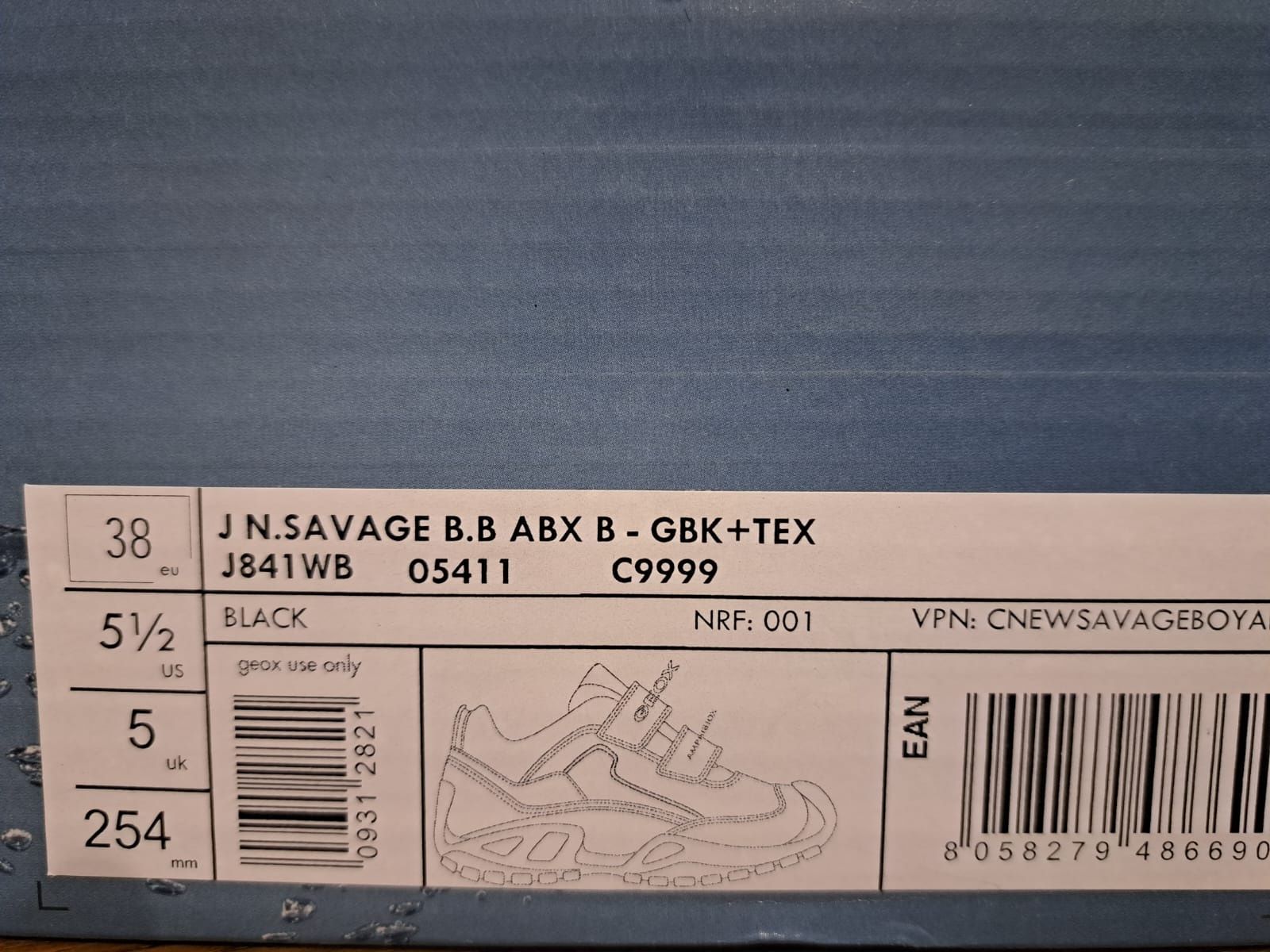 Geox Savage 38 półbuty sneakersy