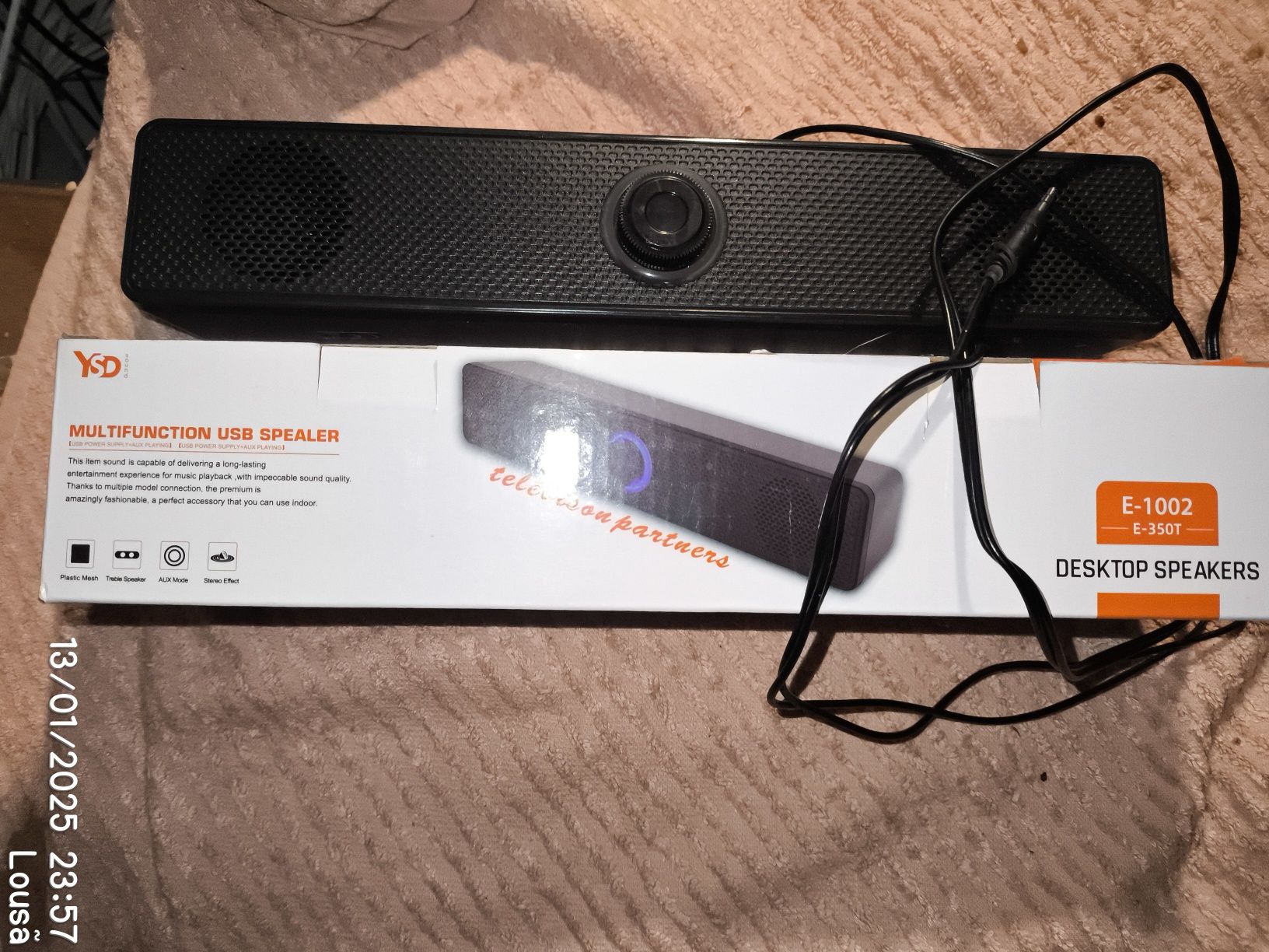 SOUNDBAR com alimentação via USB