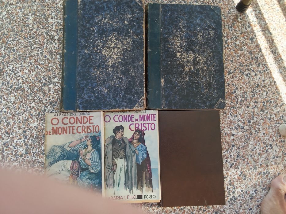 Livros antigos conde Monte Cristo e filhodesde8E-Lapis grande3EDesde3E