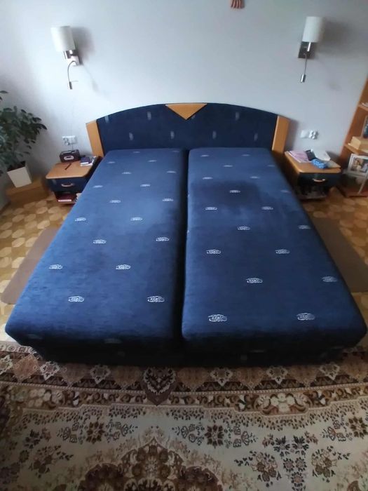 Łóżko 160x200 z pojemnikiem na pościel