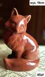 Ceramiczna kolekcjonerska figurka lisa vintage