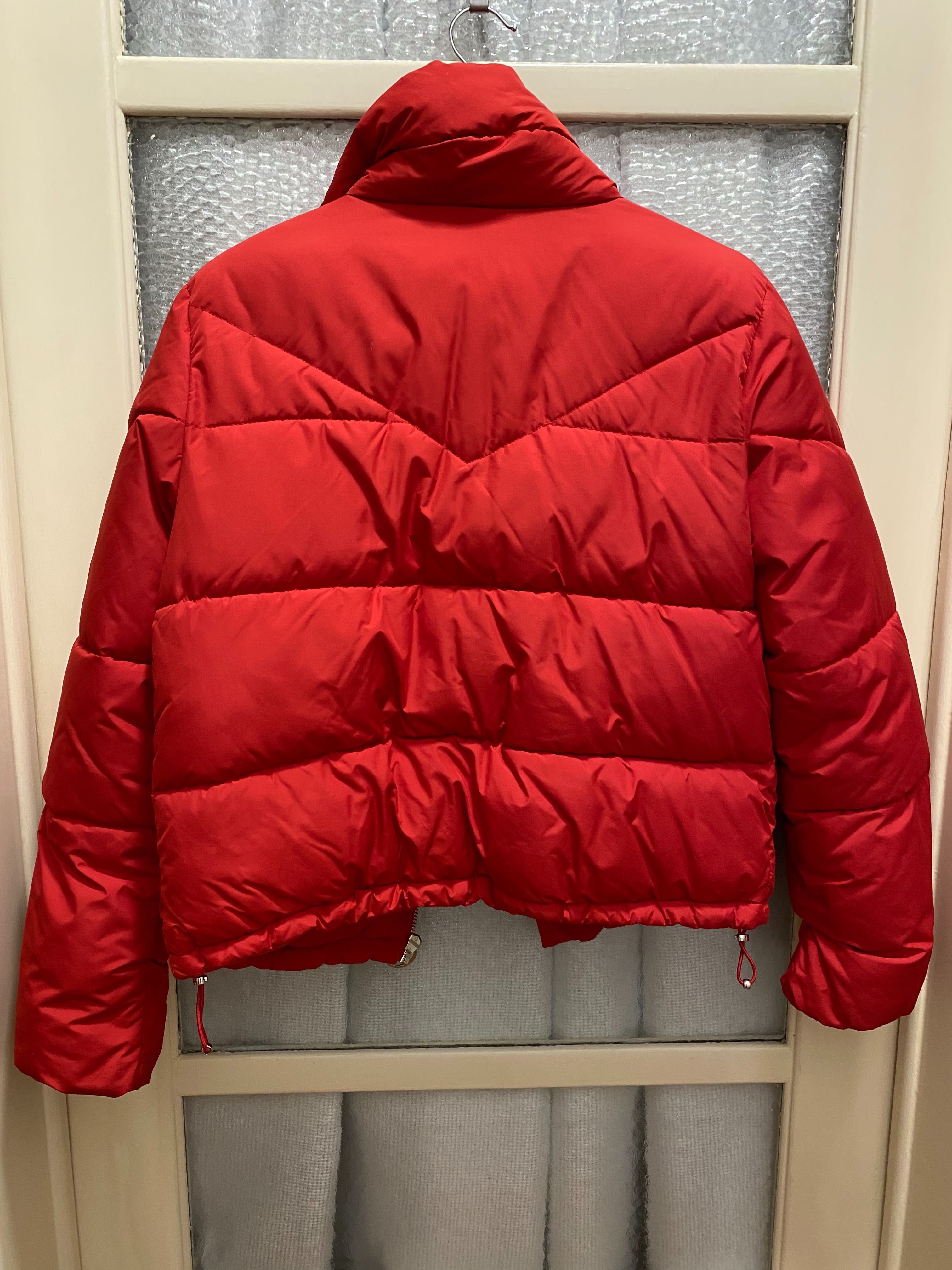 Casaco Puffer vermelho