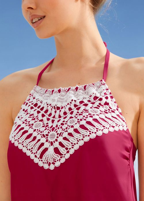 B.P.C Tankini biało czerwone z haftem *44