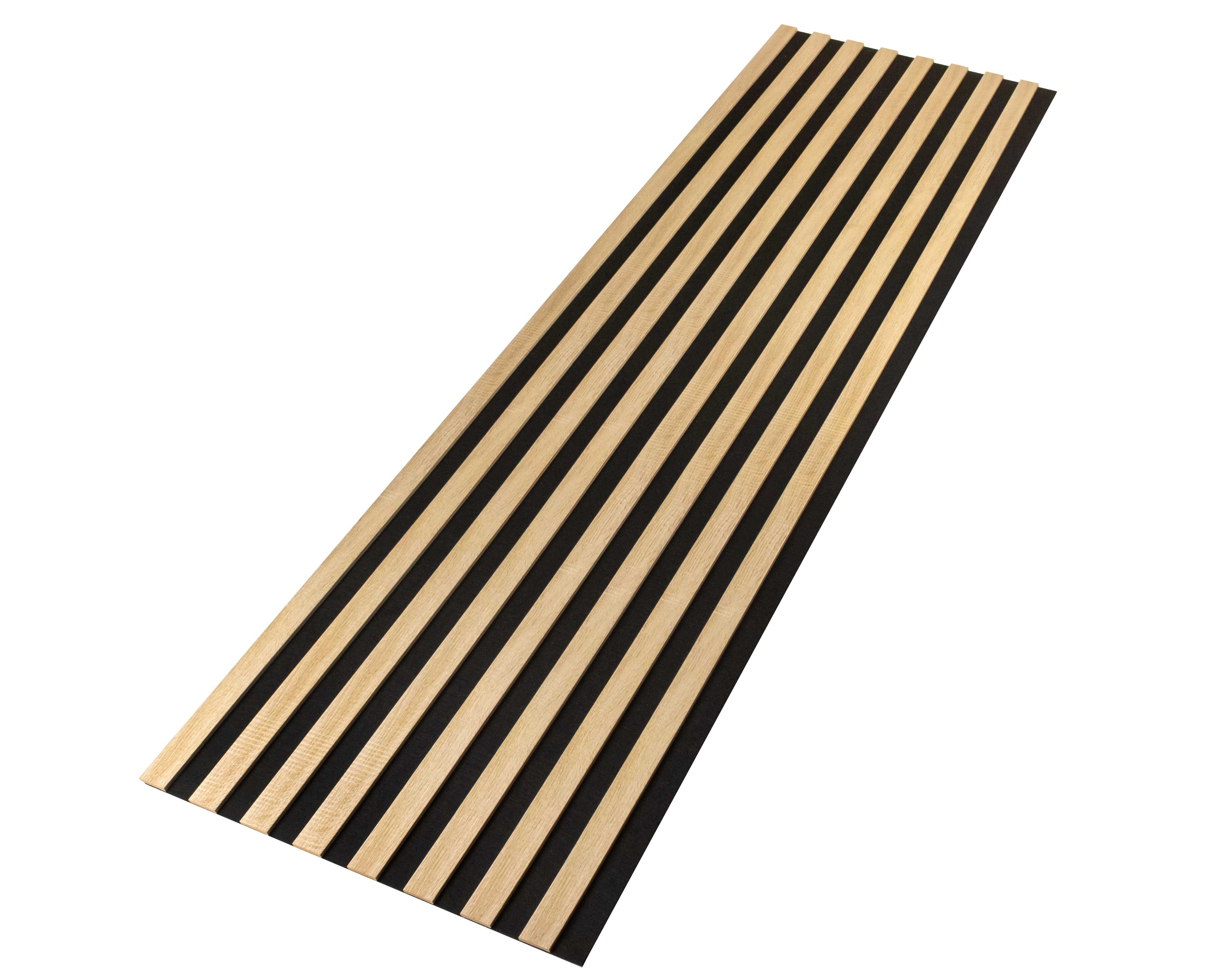 Lamele ścienne na czarnym filcu 260cm x 54 cm Dąb Wotan i inne