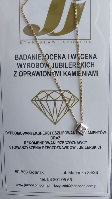 Zawieszka z Diamentem ( certyfikat )