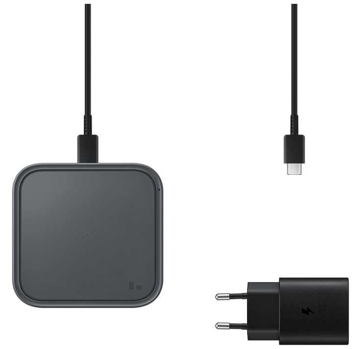 Ładowarka indukcyjna +sieciowa +kabel USB-C Samsung EP-P2400TBEGEU 15W