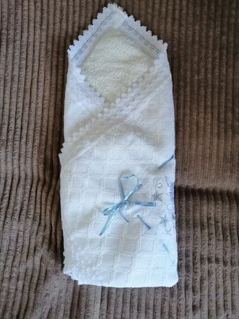 Вязаное одеяльце, конверт