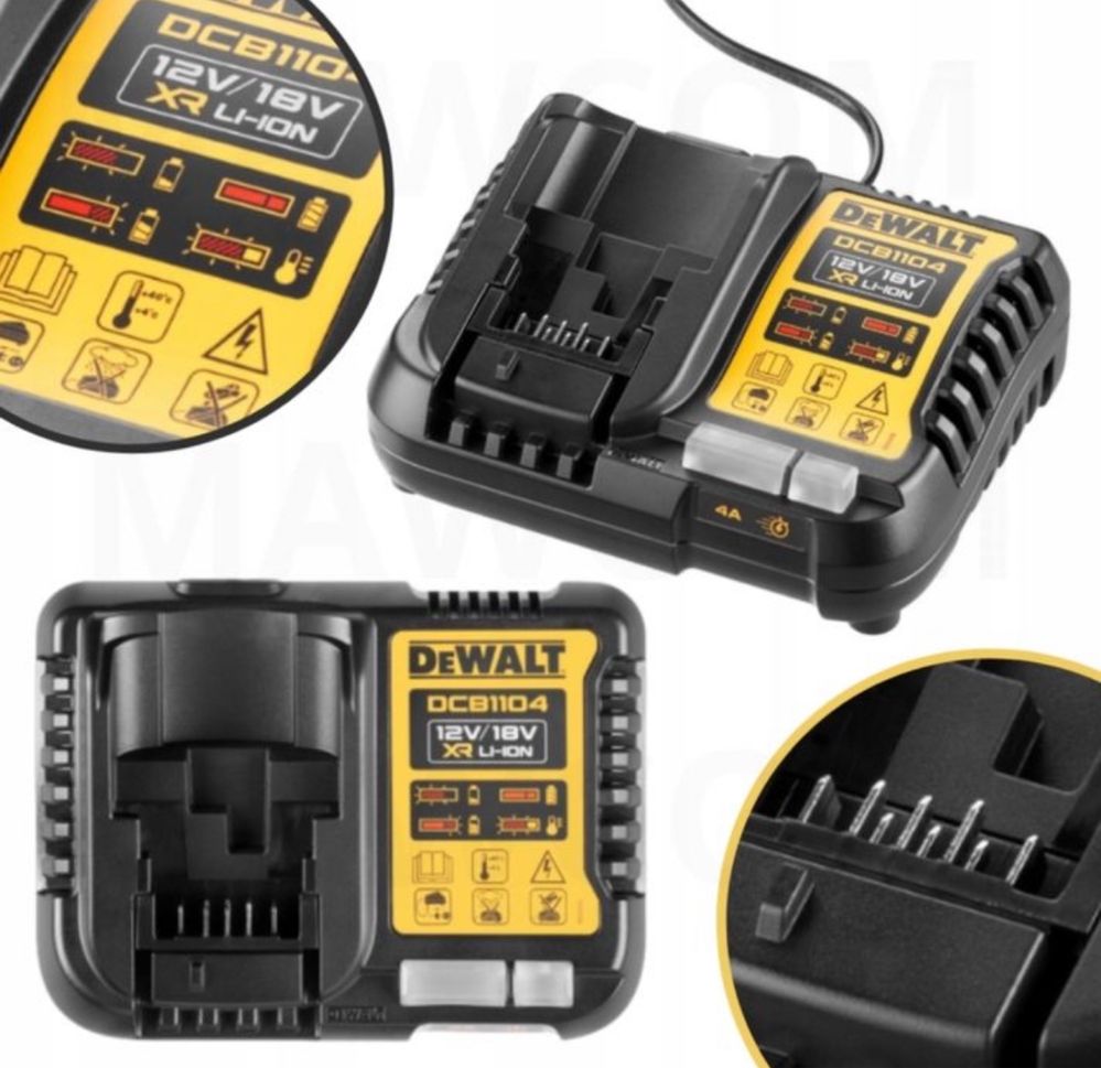 DEWALT Szybka Ładowarka Wielonapięciowa 4A 12V 18V do Akumulatorów