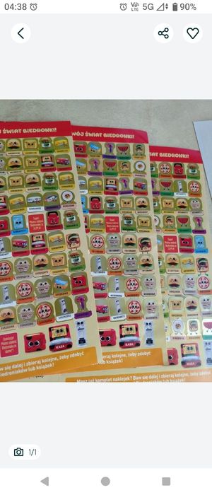 Naklejki biedronka 80 sztuk