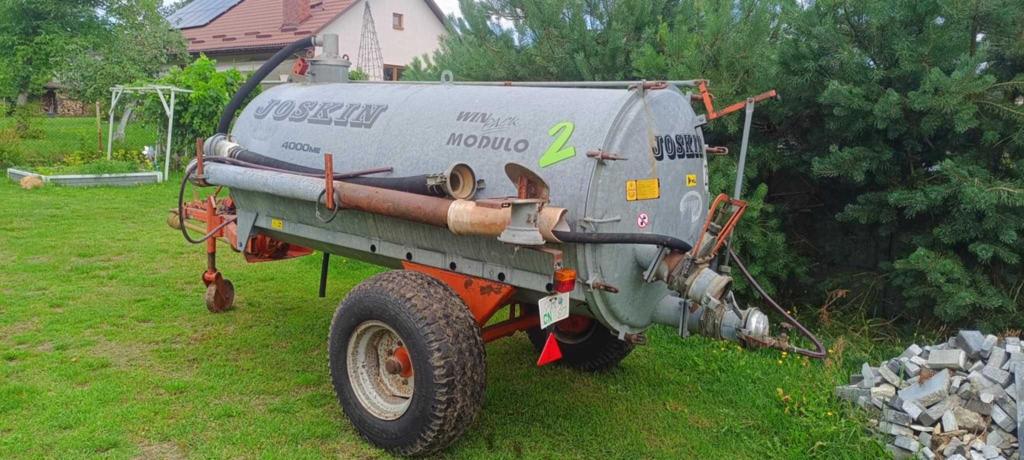 Beczkowóz beczka asenizacyjna kemper 4000L ocynk z DE jak joskin szamb
