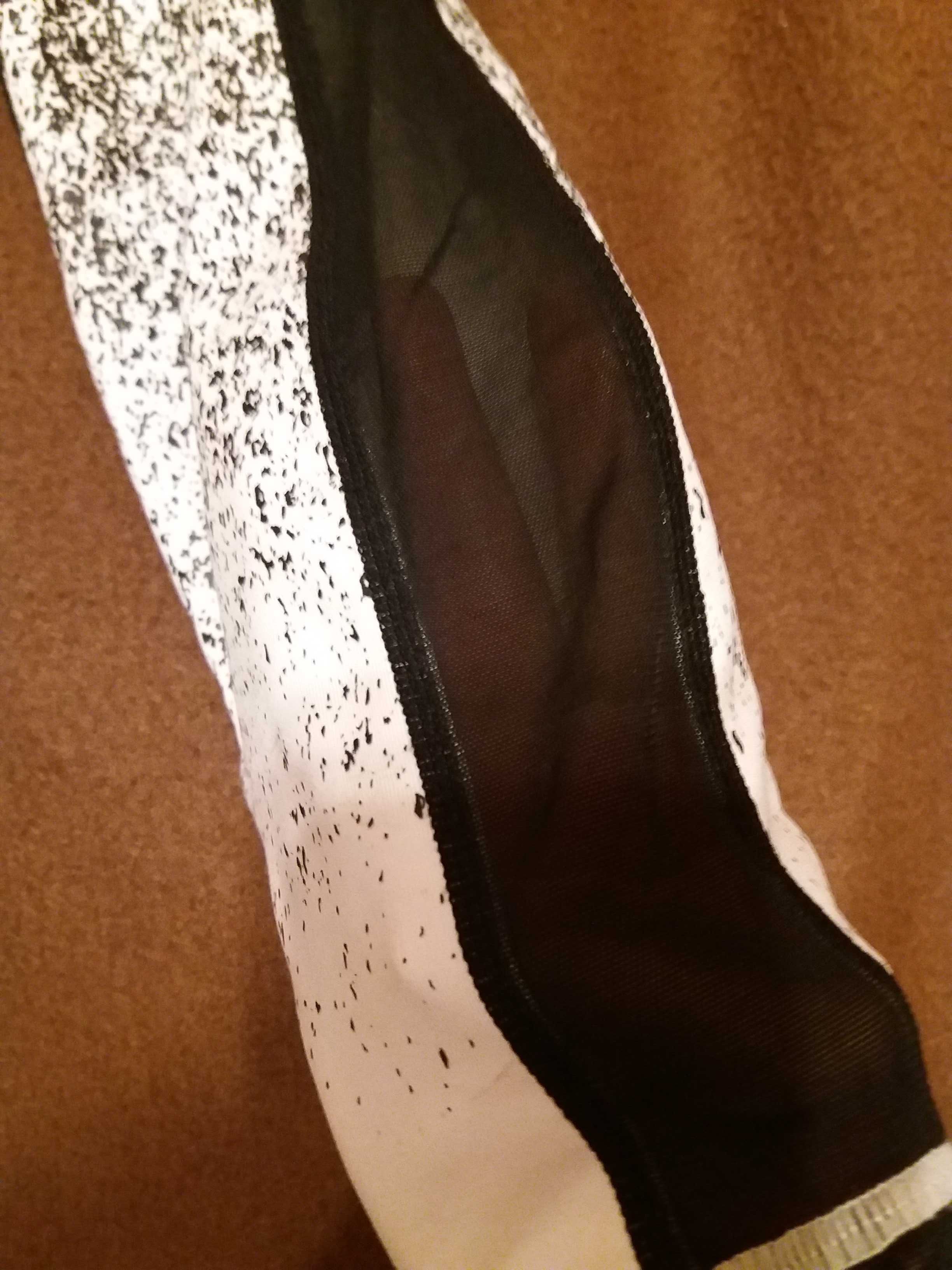 Czarno-białe legginsy sportowe H&M 38 M