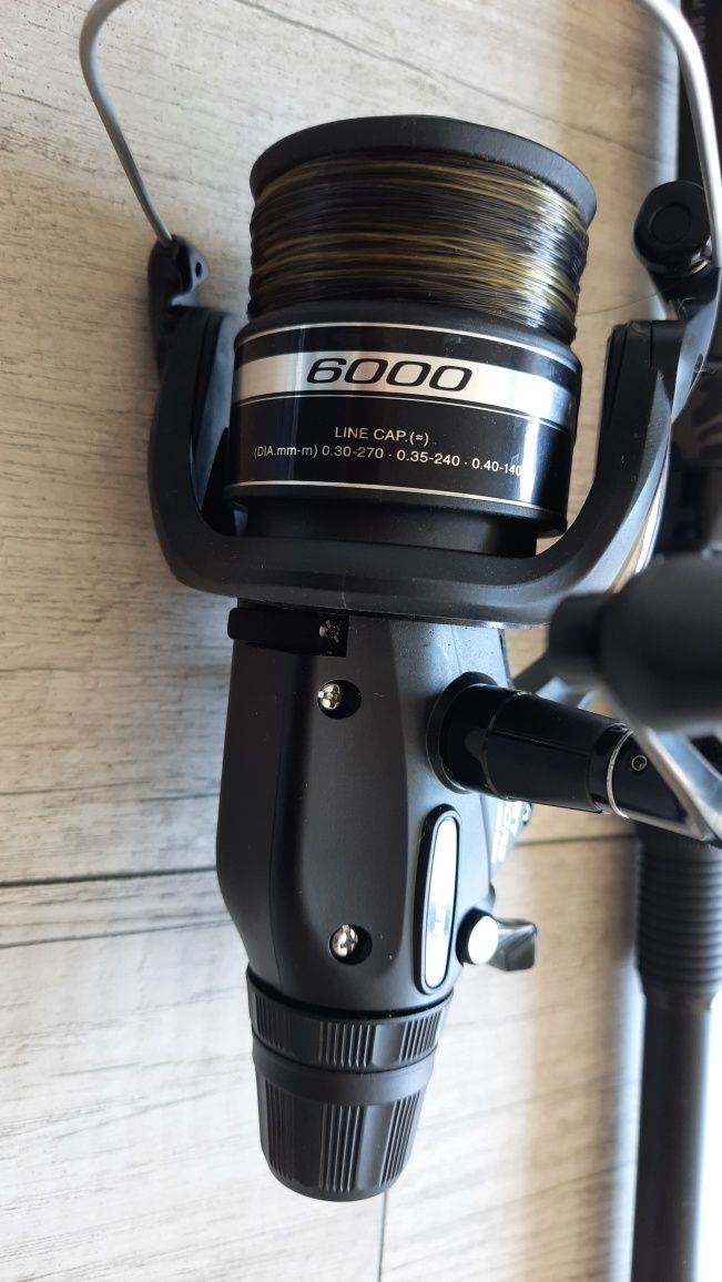 Wędka karpiowa teleskopowa  Prologic kołowrotek Shimano.