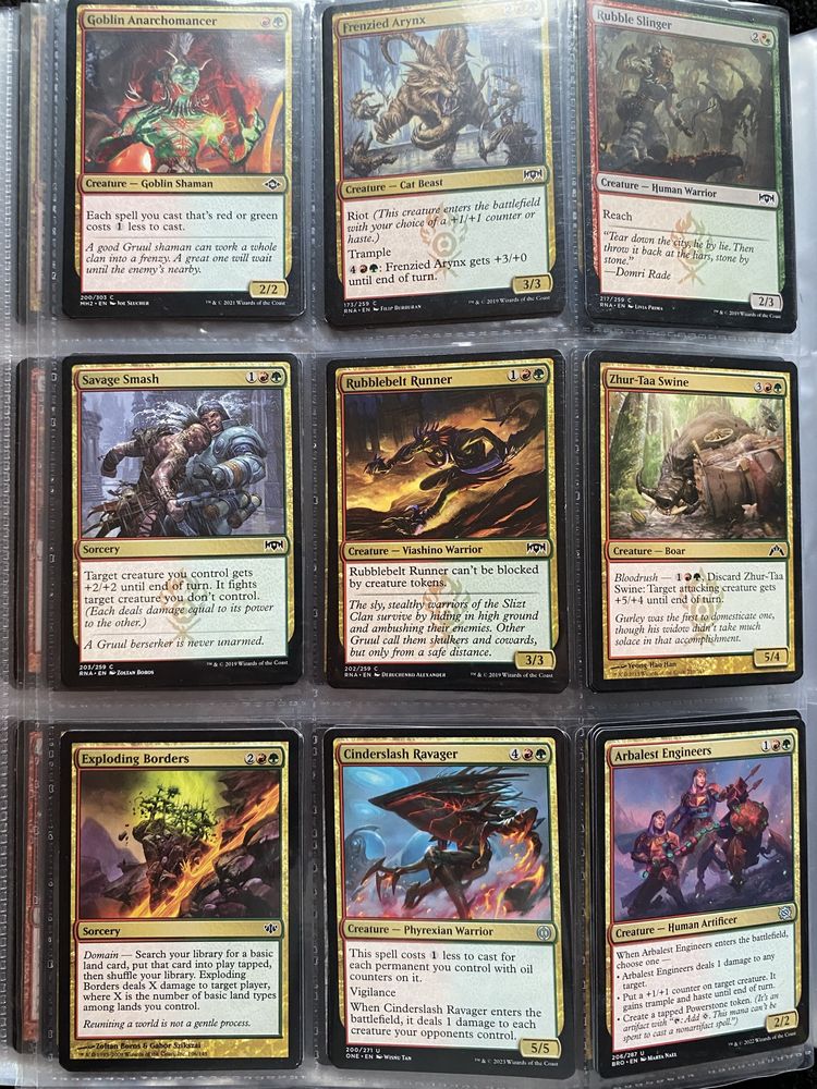 Magic the gathering Kolekcja 38 kart Gruul + 1000 kart kazda inna