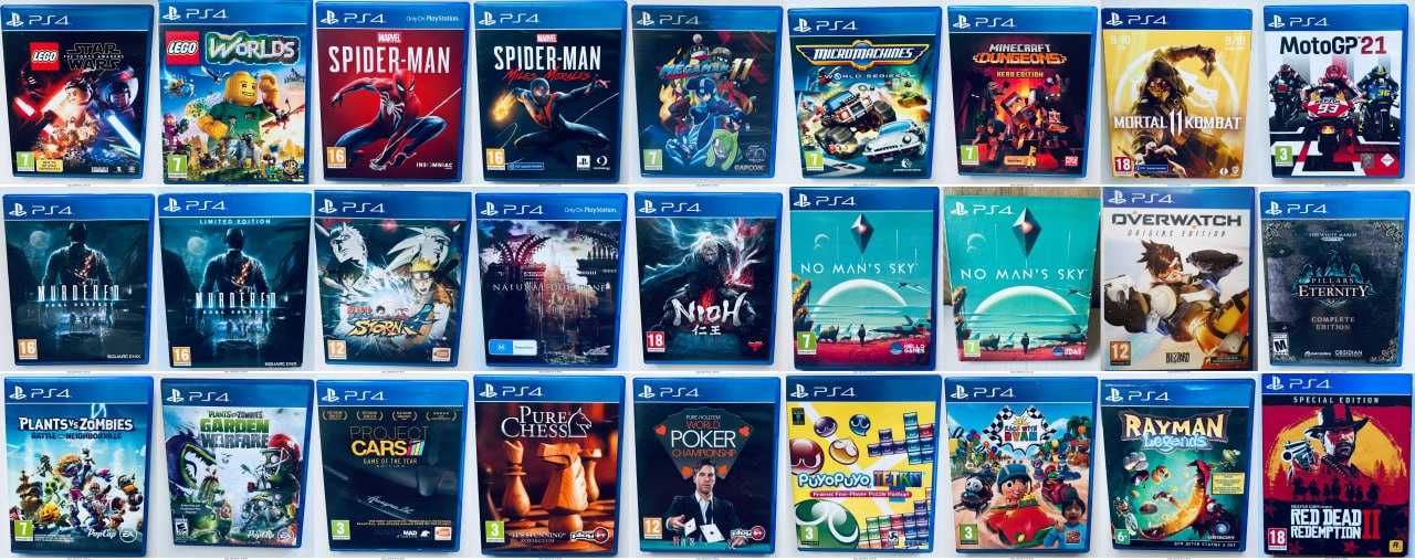 Диски Sony PlayStation 4