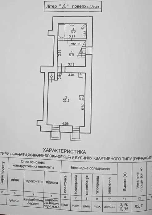 2 рівнева квартира з комерційним потенціалом в центрі міста