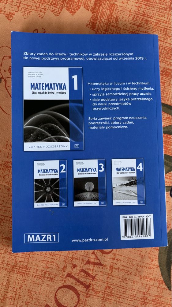 Matematyka 1 zbiór zadań Pazdro