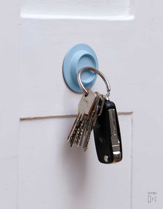 Soapi Light Blue - Magnetyczny Uchwyt do Mydła i Szamponu