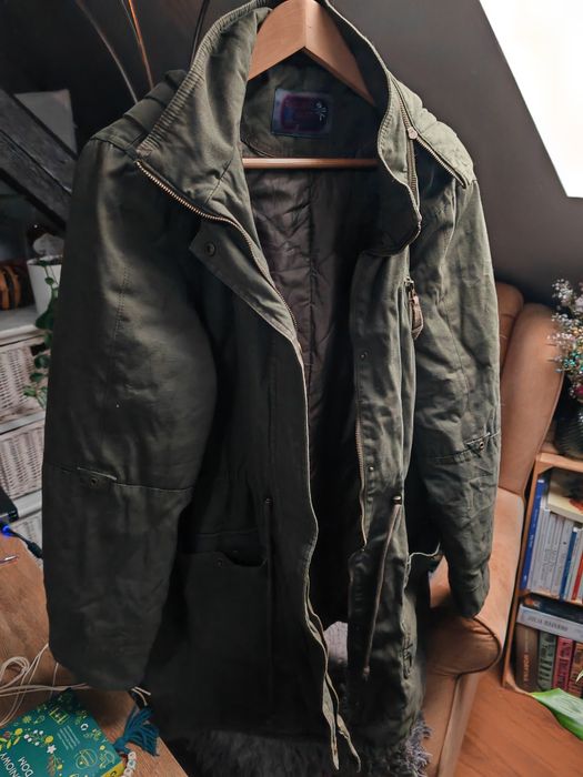 Parka kurtka khaki rozm 46, 48