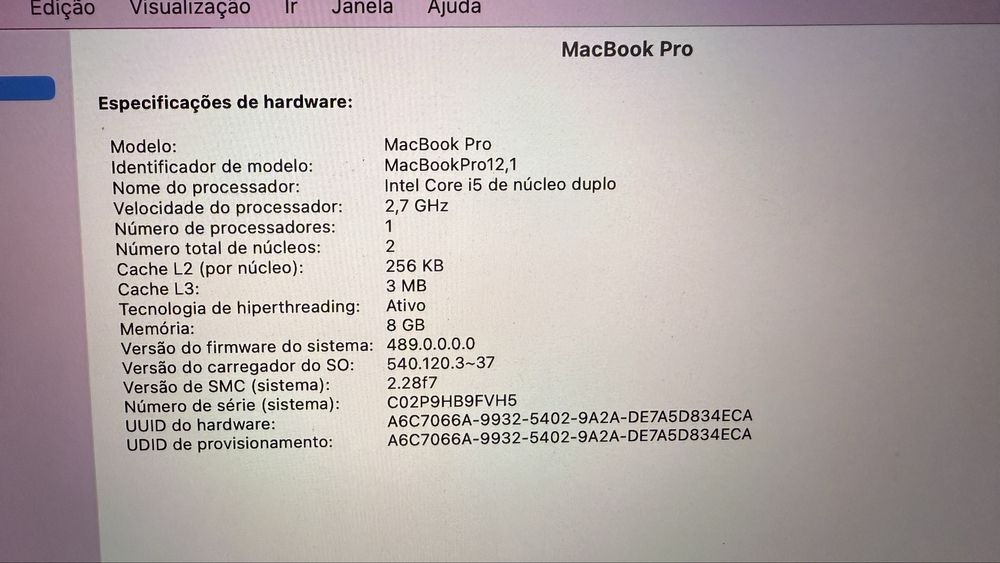 Macbook pro 13” appl