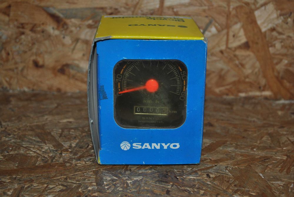 Retro Sanyo prędkościomierz rowerowy w orginalnym pudełku