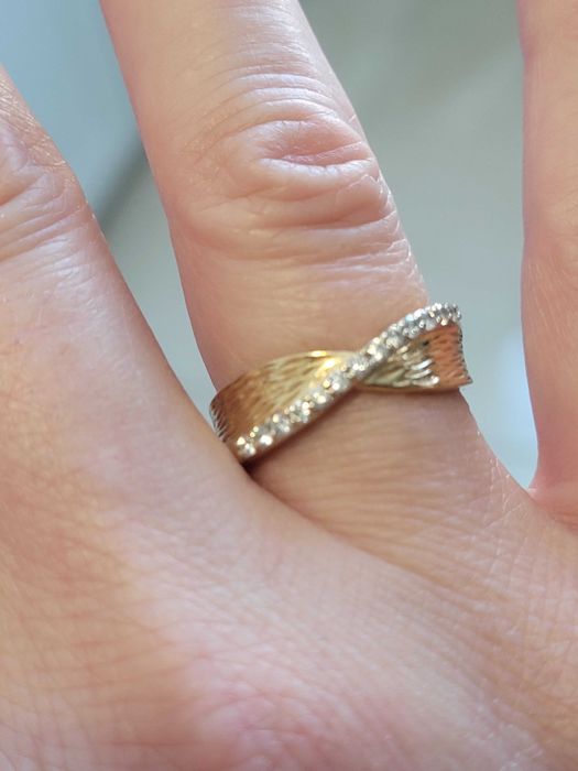 Okazja!Pierścionek z brylantami próba 585