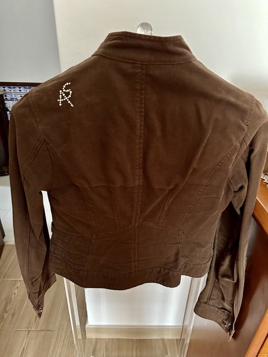 Casaco Ana Sousa, tamanho 36 ou S, castanho chocolate