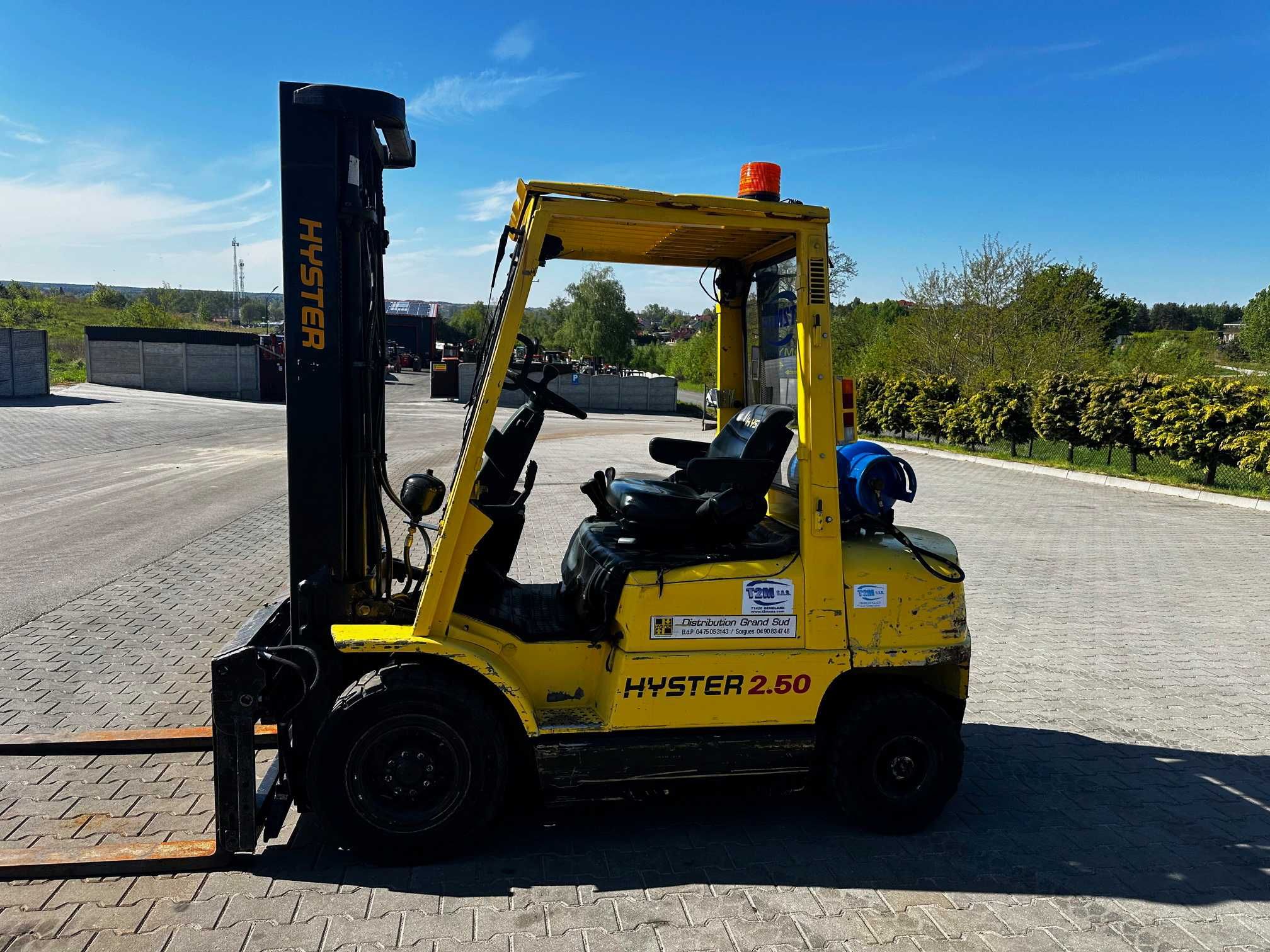 wózek widłowy HYSTER H2.50XM LPG przesuw pozycjoner wideł 2500kg 3.80m