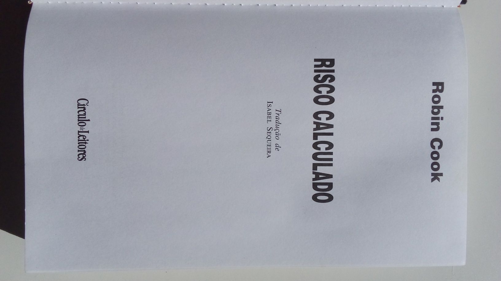 Livro "Risco Calculado" de Robin Cook