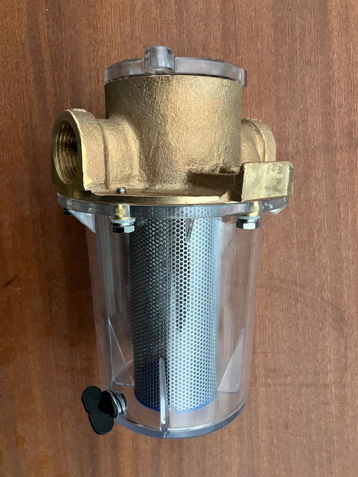 Hydraulika jachtowa - filtry zawory złączki BRĄZ / NYLON