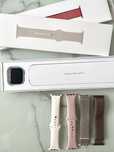 Apple iWatch 7 zegarek - 41mm Starlight + paski