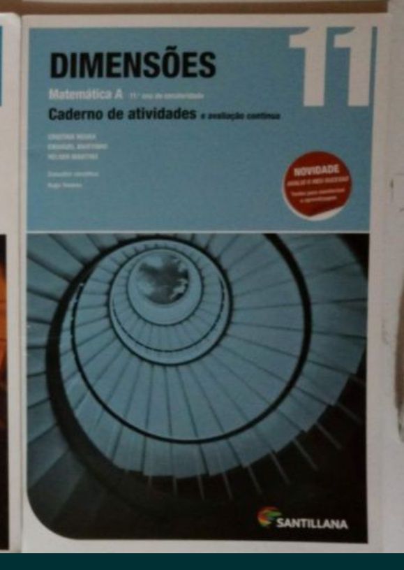 Dimensões - Matemática A - 10º/11º Ano - Manual  e ou Caderno de activ