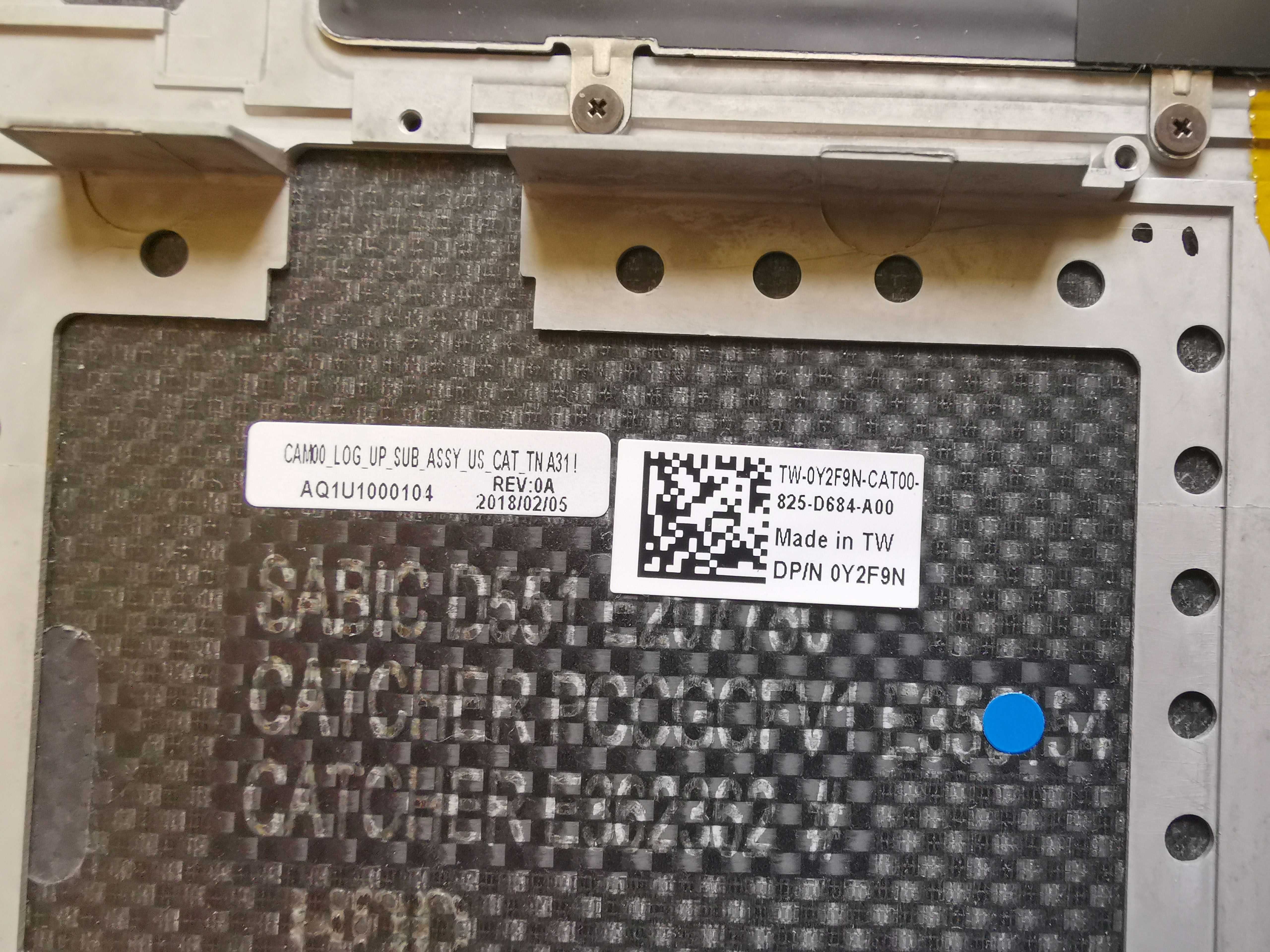 Palmrest Obudowa DELL PRECISION 5520 oryginał 0Y2F9N, touchpad, klawia