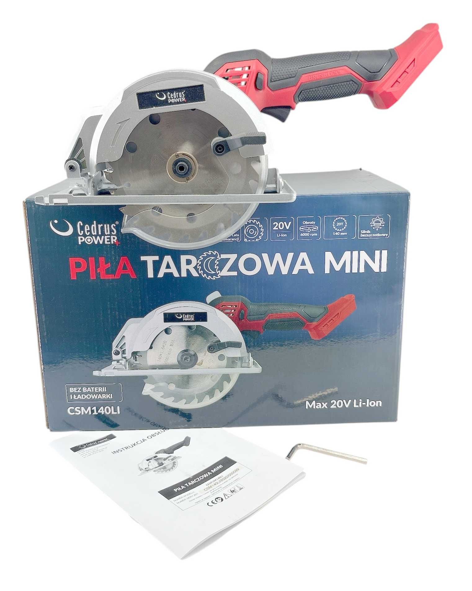 Piła tarczowa cedrus power+ MINI CEDCSM140LI 20V 140MM