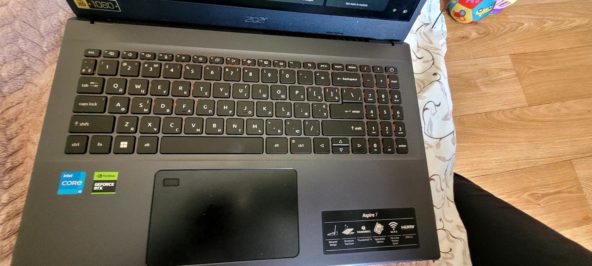 Продам ноутбуе Ноутбук Acer Aspire 7 A715-76G-56U7 (NH.QN4EU.001) Char