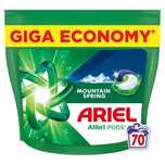 Капсули для прання Ariel Color 70 шт та Mountain Spring