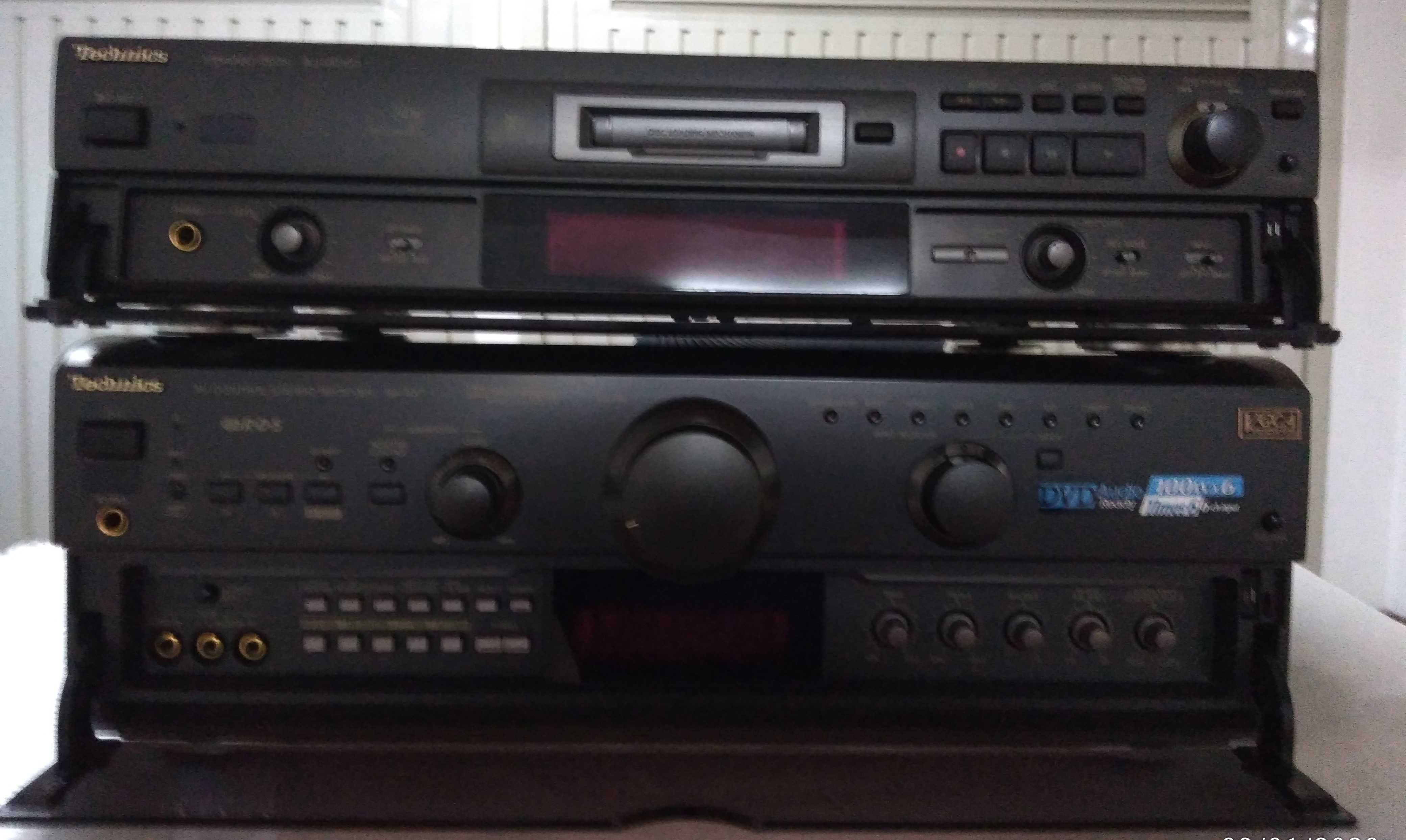 Technics Amplificador+Colunas Yamaha