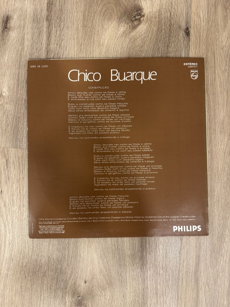 Disco Vinil Chico Buarque - Construção