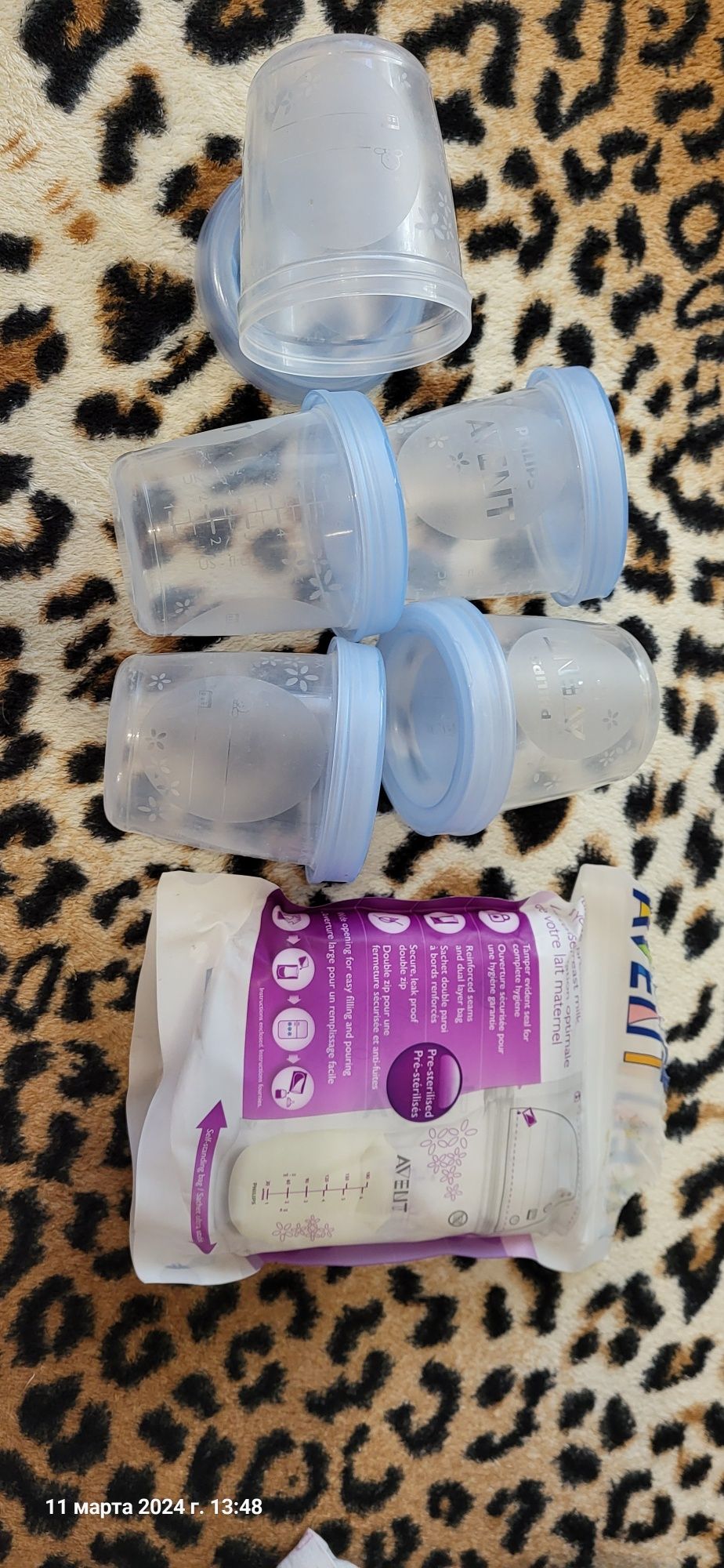 Пакети для хранения молока Авент, контейнеры для хранения молока Авент