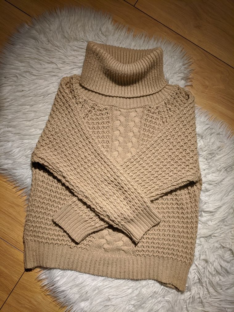 golf sweter pleciony rozmiar S