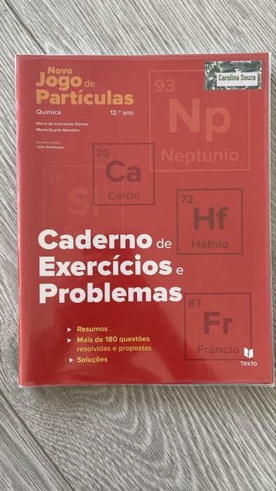 Manual e cadernos de atividades: Novo Jogo de particulas