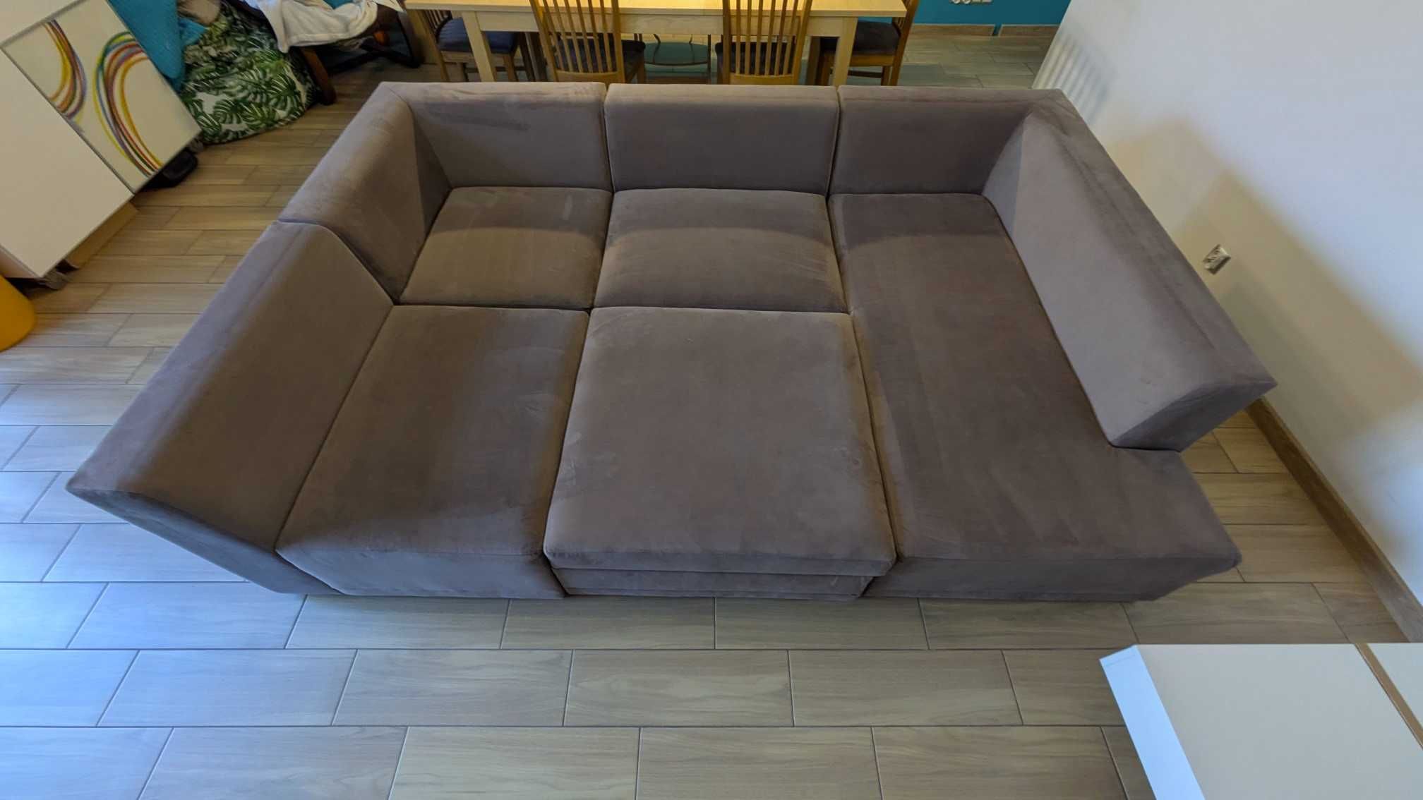 $ Narożnik modułowy z funkcją spania i pojemnikiem 340x170cm Wejnert