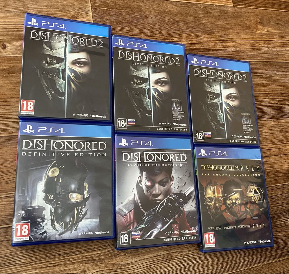 Ігри Sony PlayStation 4: Dishonored, Watch Dogs, RDR2