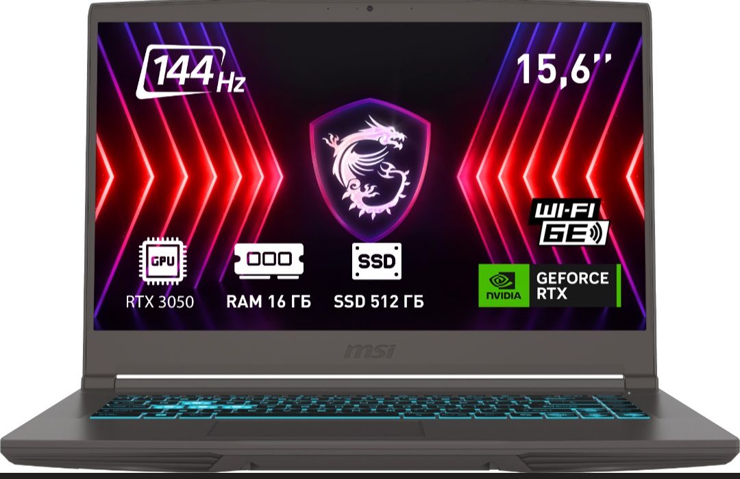 Игровой ноутбук MSI Thin 15 B12V Дніпро